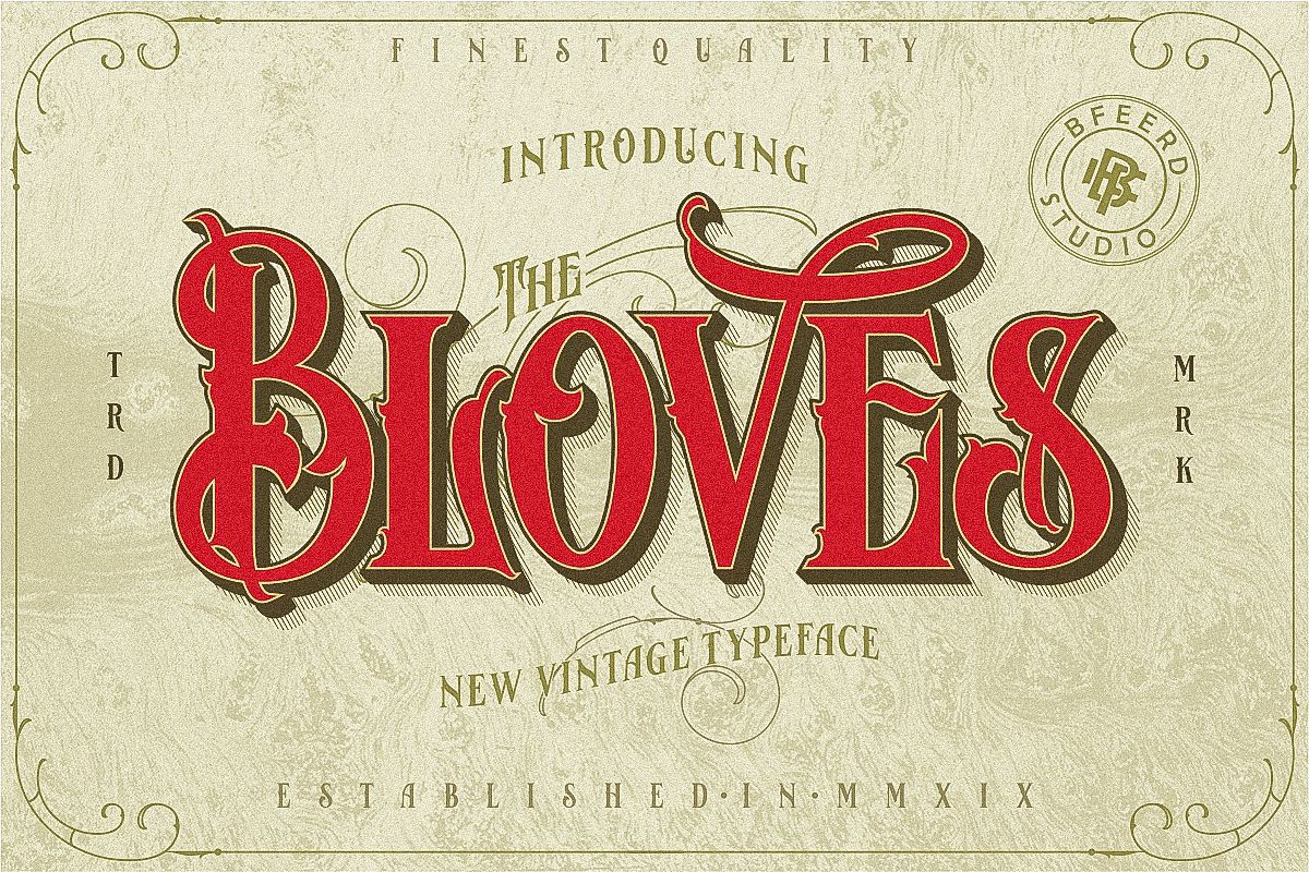 Bloves Vintage Typeface example image 1
