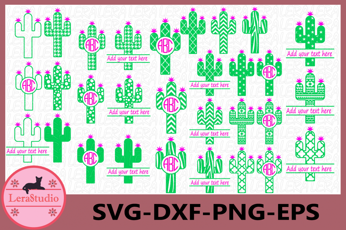 Cactus SVG, Cactus Svg Cut Files, Cactus Monogram, Aztec ...