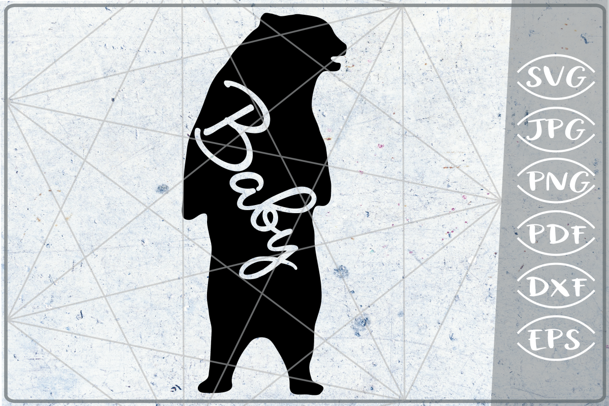 Baby Bear SVG Cutting File Mother's Day svg png cricut files example image 1