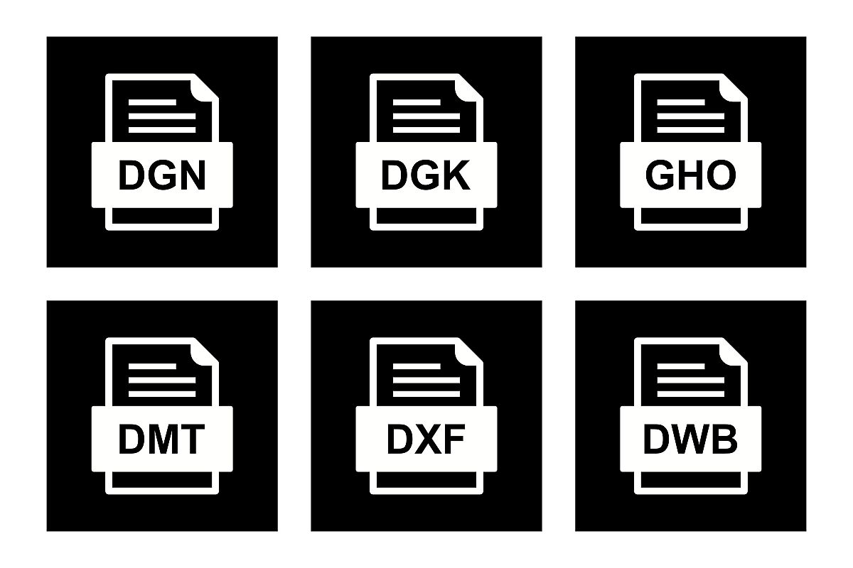 Set Of File Formats Icons example image 1