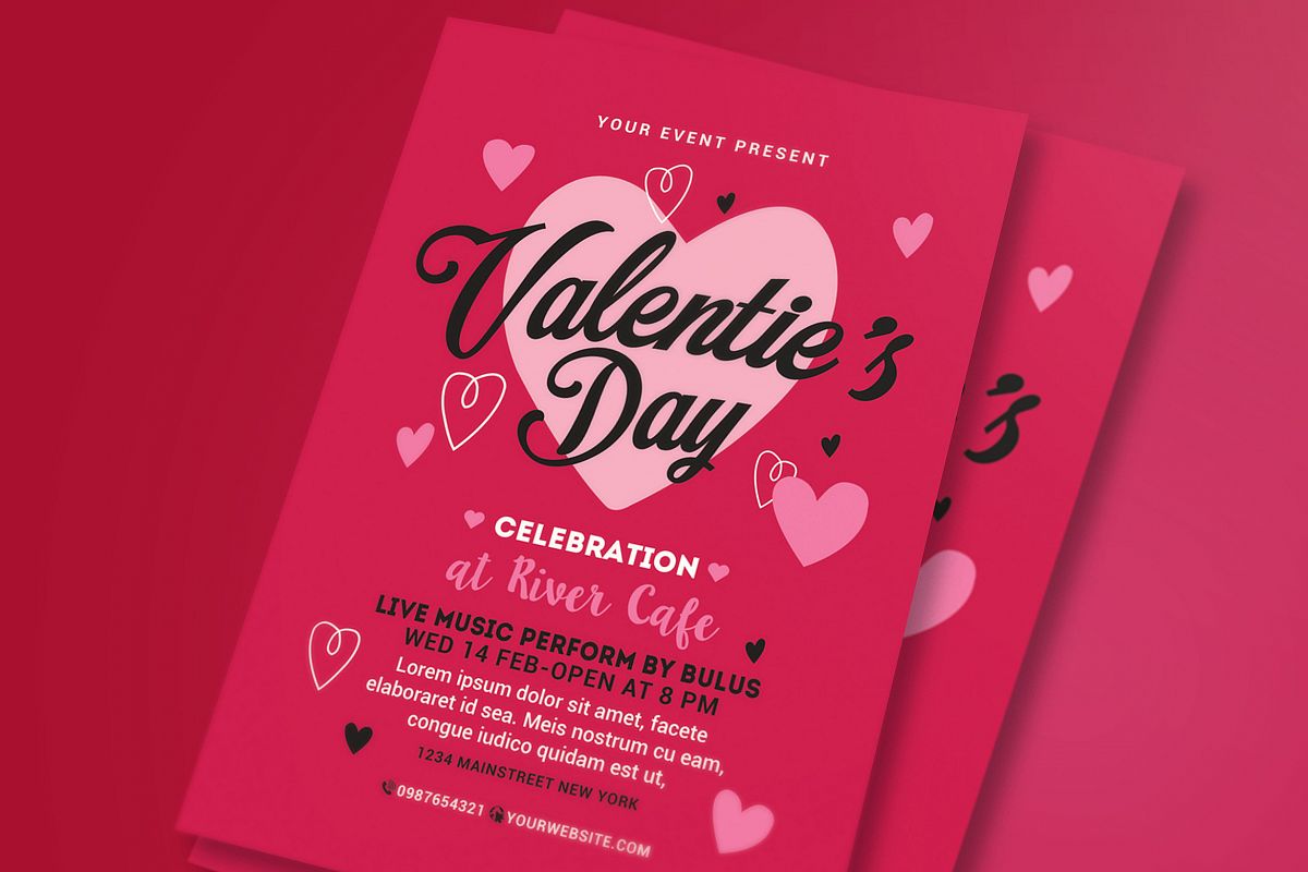 Valentines Day Flyer example image 1