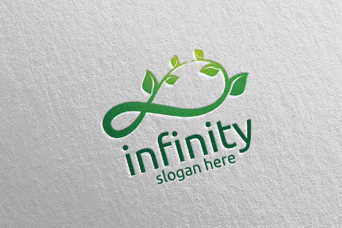 Green Infinity loop logo Design 33 example image 1
