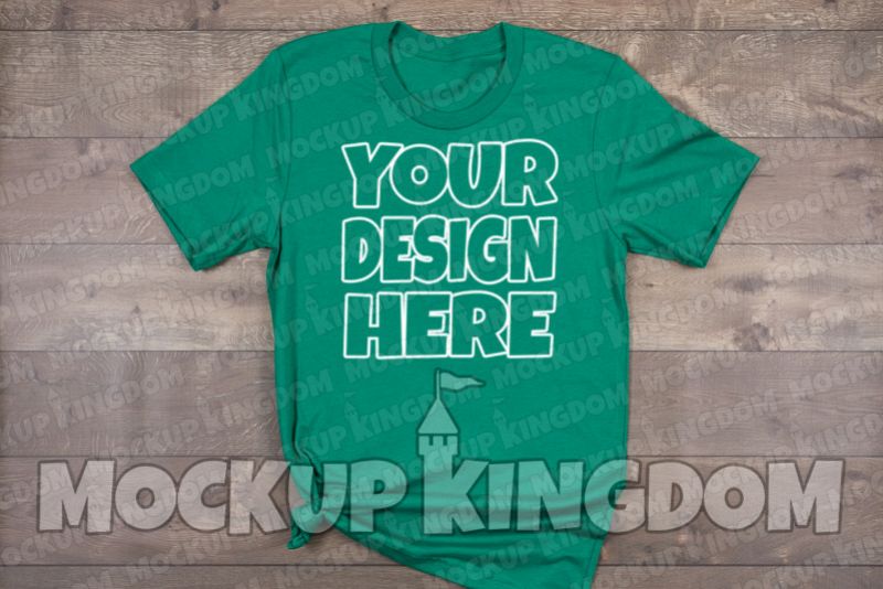 Unisex Crew Neck Shirt Mockup, Bella Canvas Mockup example image 1