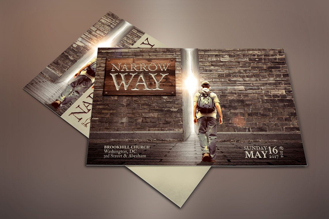 Narrow Way Flyer Poster Template example image 1