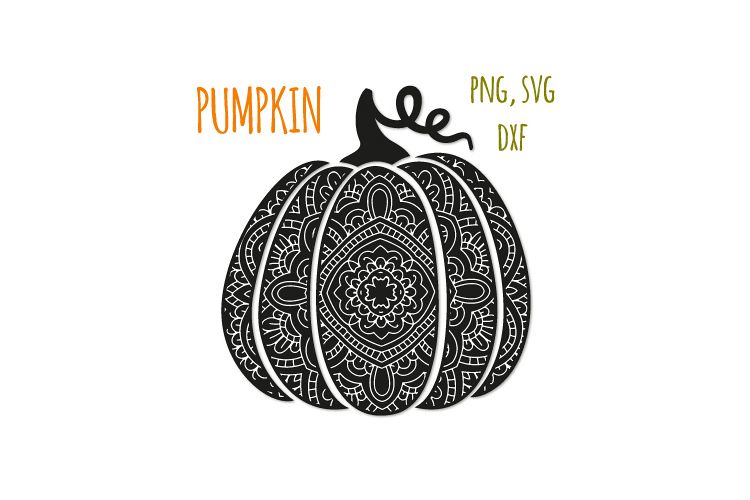Bohemian pumpkin svg. Fancy pumpkin example image 1