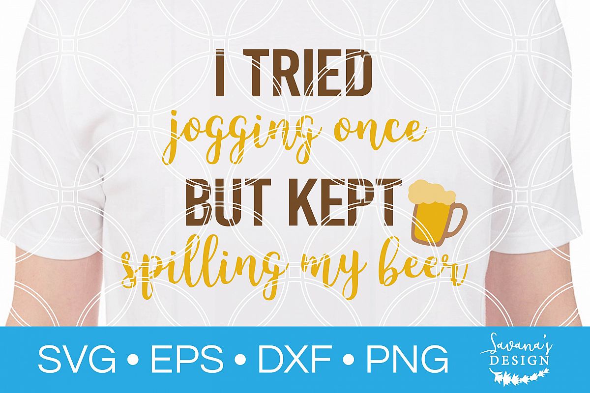 Funny Beer SVG Jogging SVG Gym SVG Workout SVG Shirt SVG example image 1