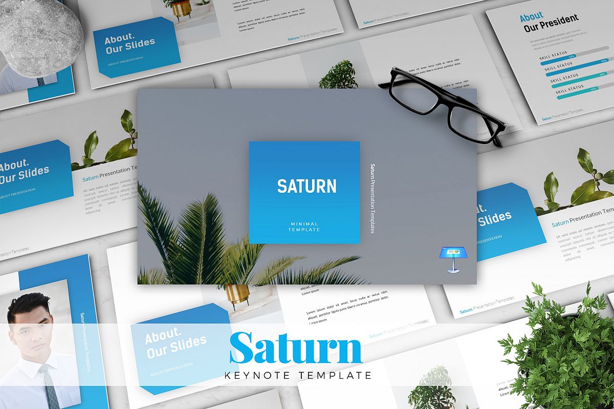 SATURN - Keynote Template example image 1