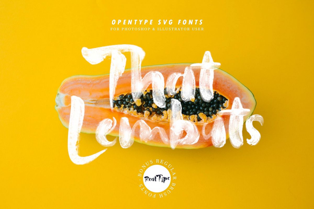 That Lembuts SVG & Brush Fonts example image 1