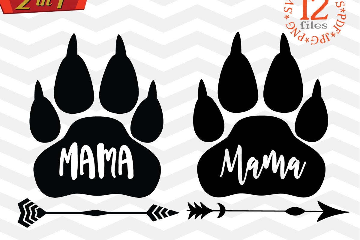 Download Mama bear paw svg - Mama bear SVG digital - Mama Bear