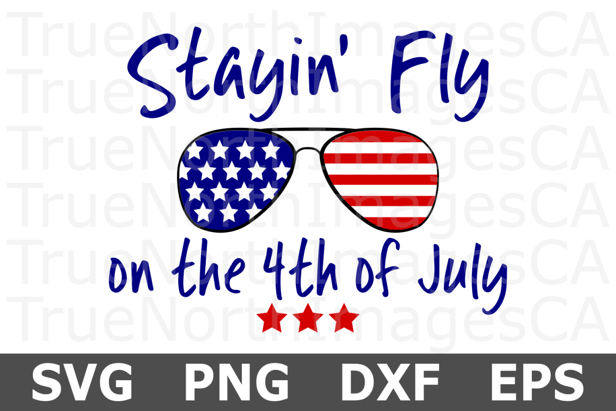 Staying Fly on the 4th of July - An American SVG Cut File (205705