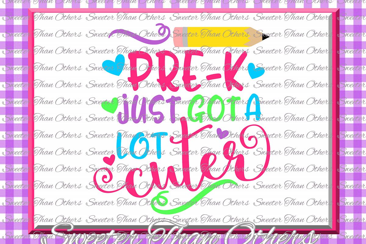 Pre K Cuter SVG Pre Kindergarten cut file Last Day of School example image 1