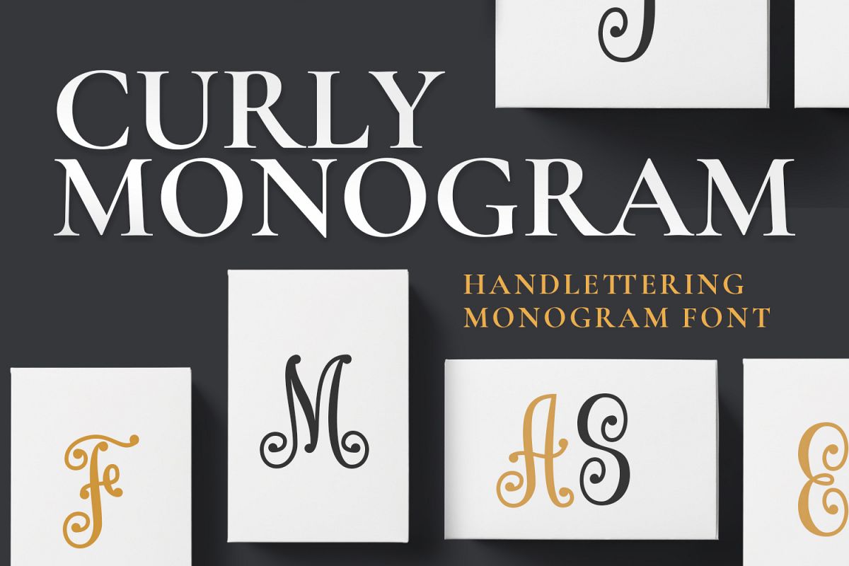 Curly Monogram example image 1