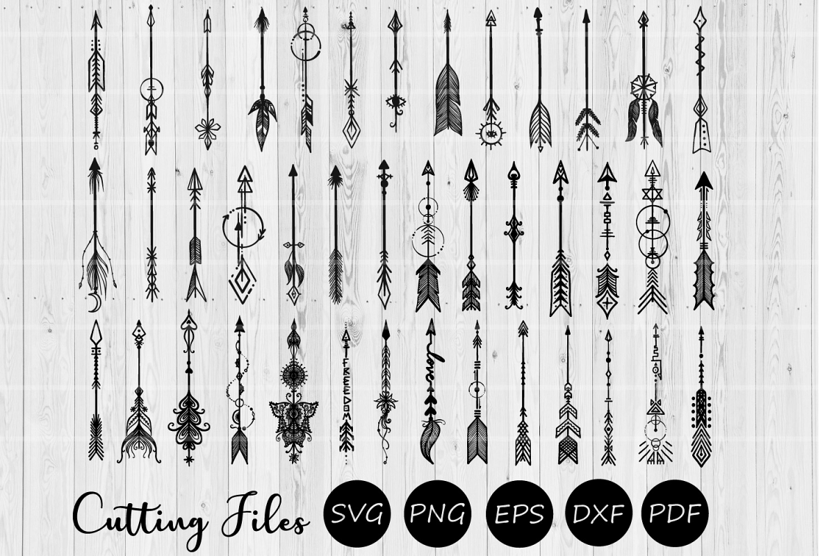 68 Arsty arrows humble bundle clipart | SVG Cut Files | example image 1
