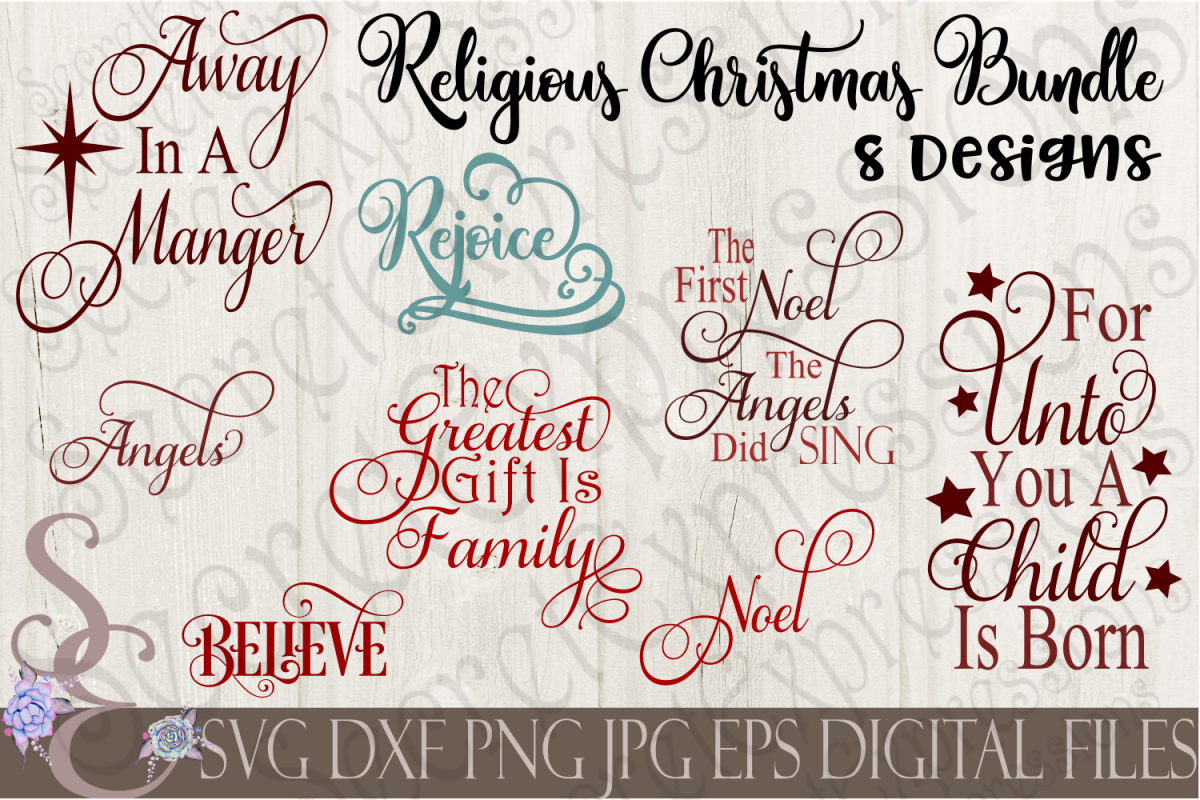 Download Religious Christmas SVG Bundle 8 Designs (135706) | SVGs ...