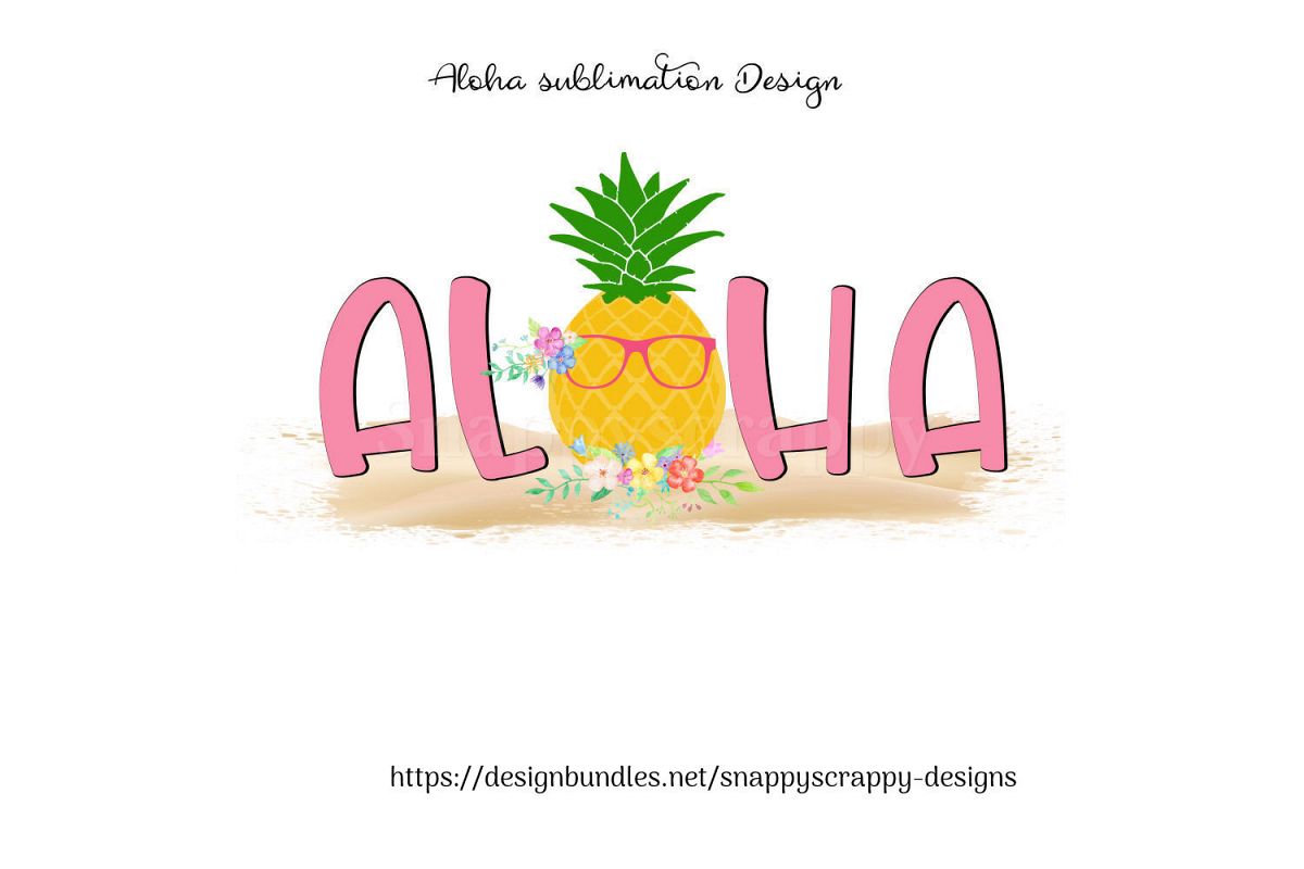 Aloha Sublimation Design example image 1
