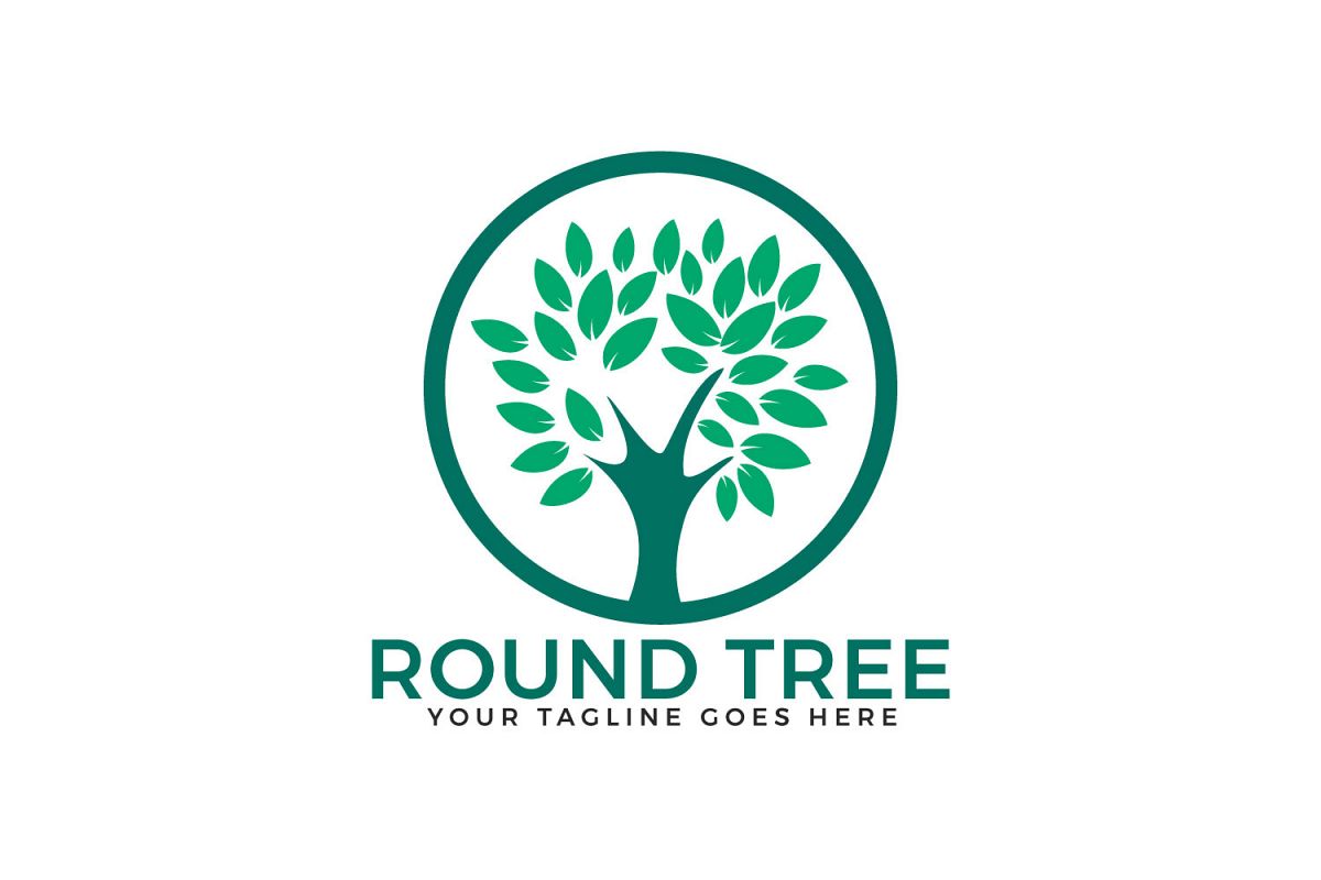 Round Tree Logo Design. example image 1