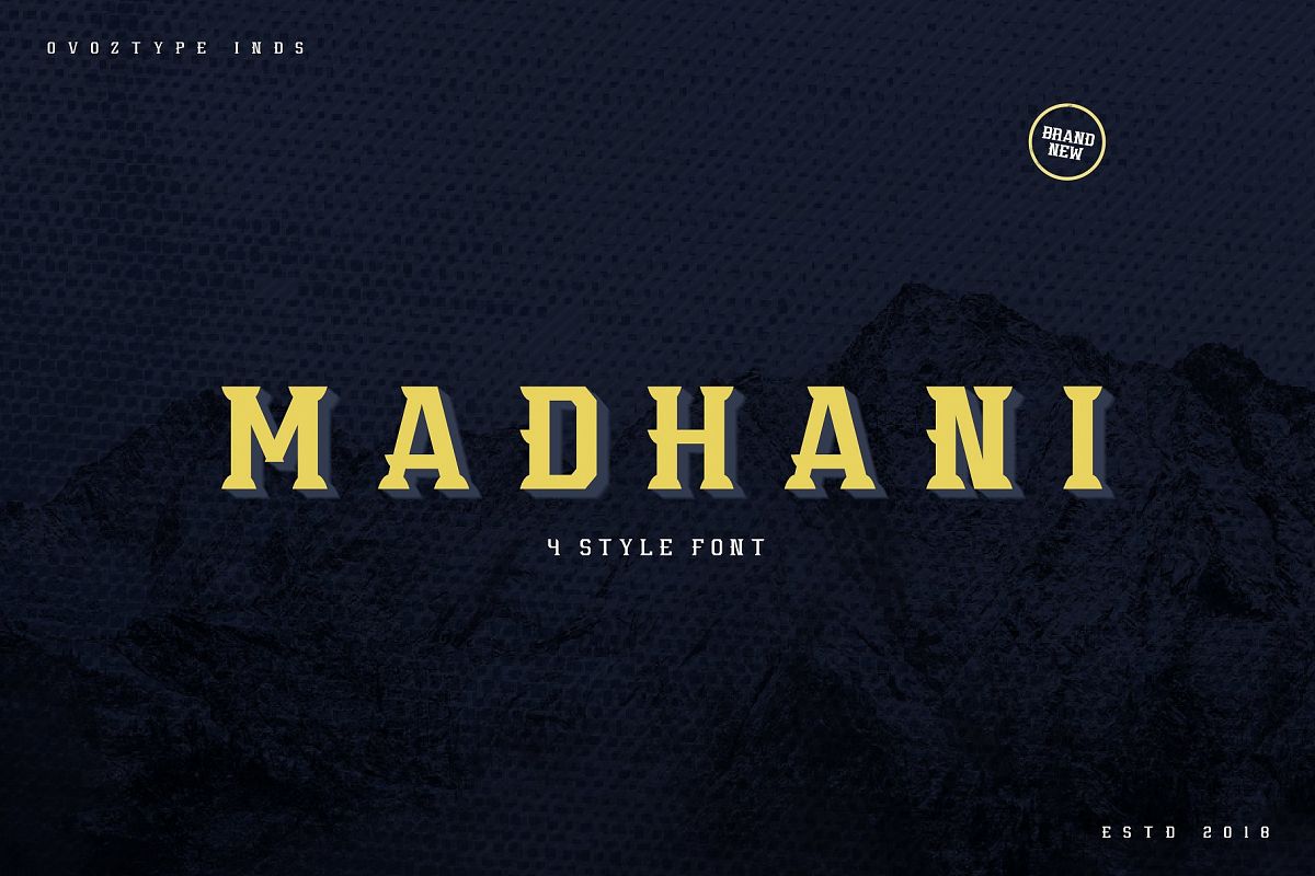 Madhani Font Family example image 1