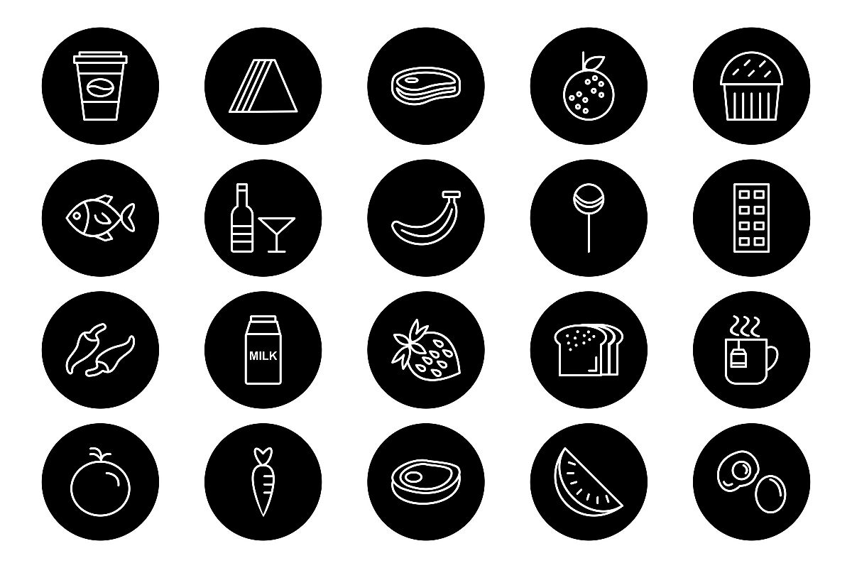 Set Of Food Icons example image 1