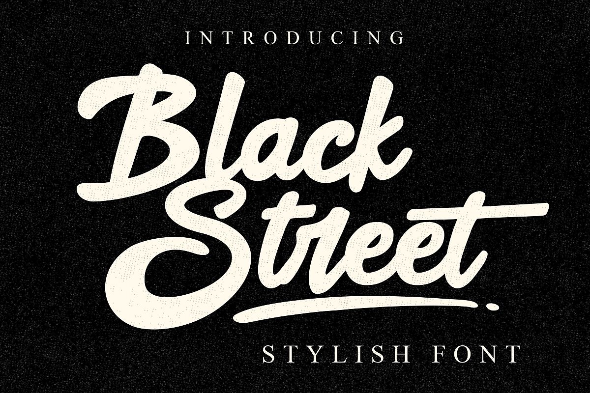 Black Street Font example image 1