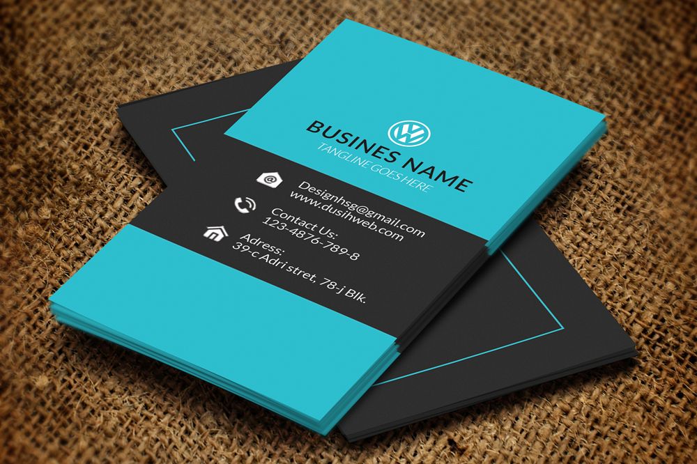 Vertical Business Card : Stylish Vertical Business Card 000142 - Template Catalog - Vertical business cards are unconventional and a sure way to make your company stand out.