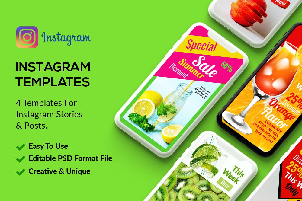 4 Instagram Stories - Summer Juice example image 1