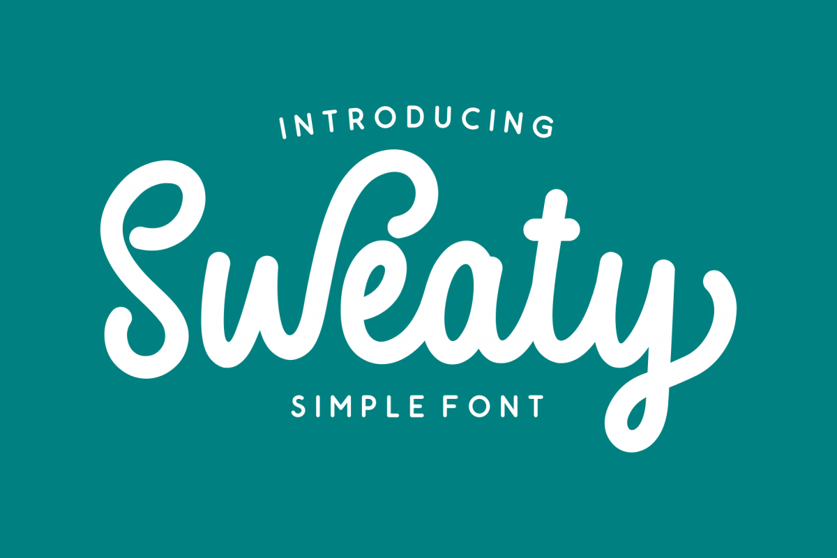Sweaty | Bold Script Font example image 1