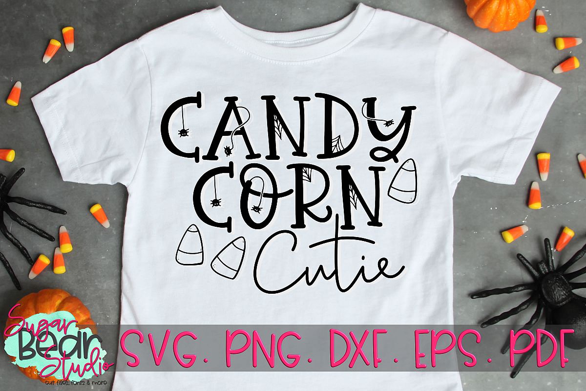 Candy Corn Cutie - A Halloween SVG example image 1