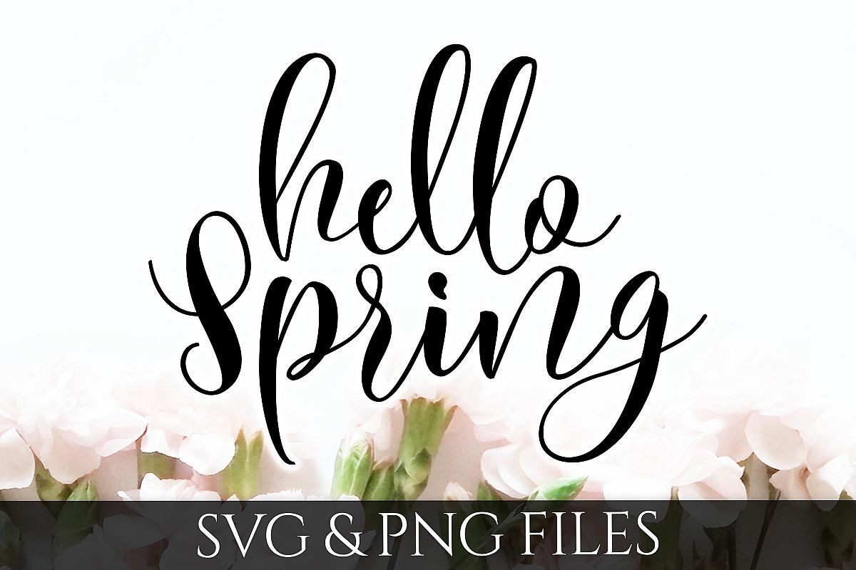Hello Spring SVG & PNG Files example image 1