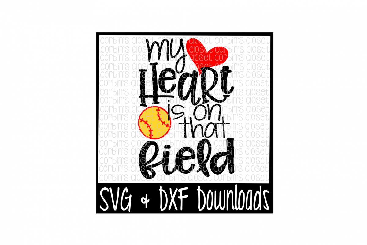 Download Softball Mom SVG * Softball SVG * My Heart Is On That ...