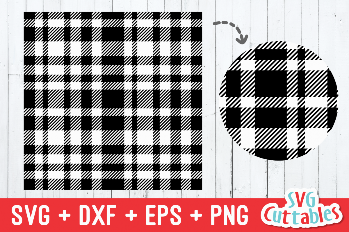 Plaid Pattern | Design | SVG Cut File example image 1