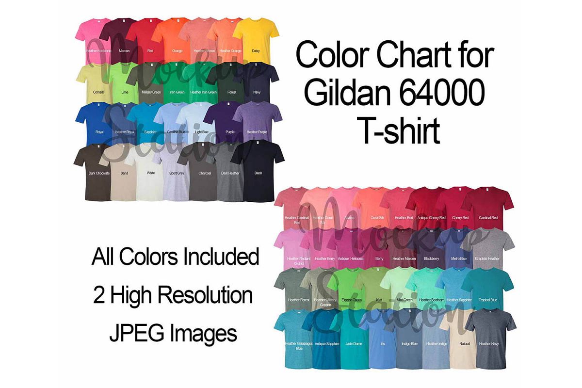 Gildan Long Sleeve Color Chart