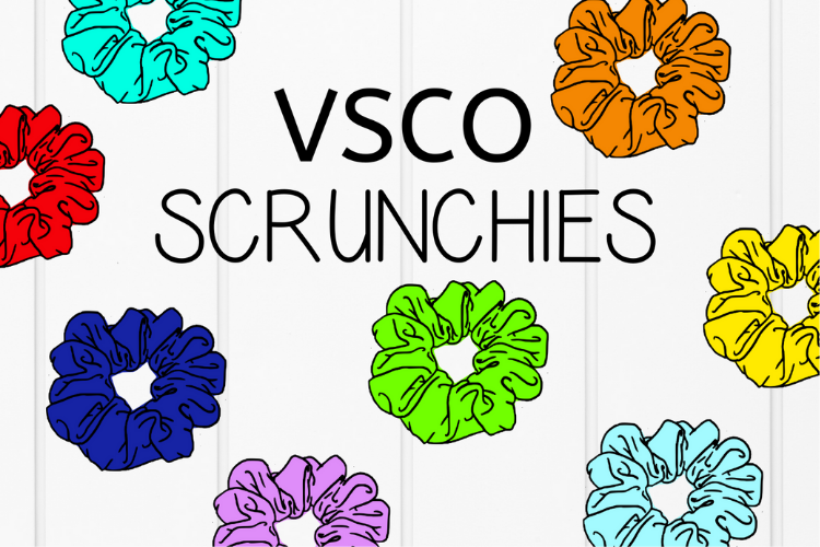VSCO Girl Scrunchie Pack example image 1