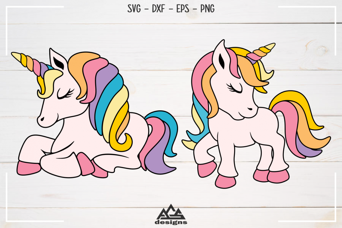 Cute Unicorn Svg Design example image 1
