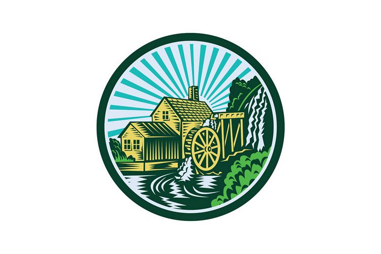 Watermill House Circle Retro example image 1