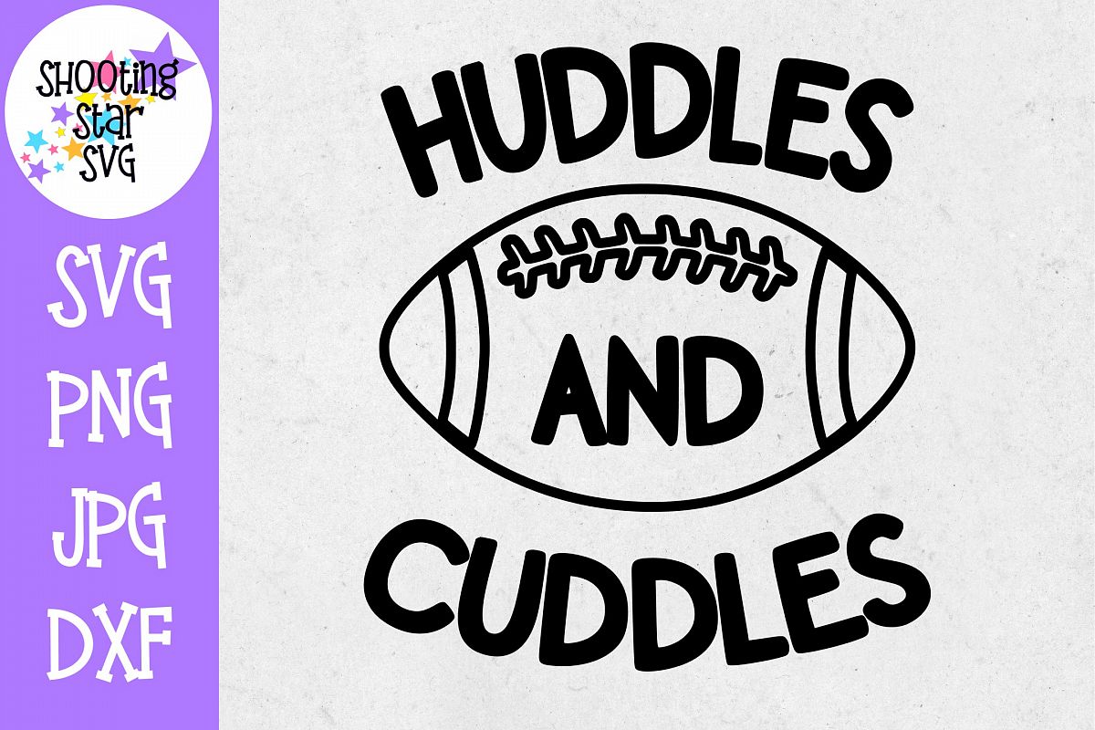 Huddles and Cuddles SVG - Football SVG - Baby Bodysuit SVG example image 1