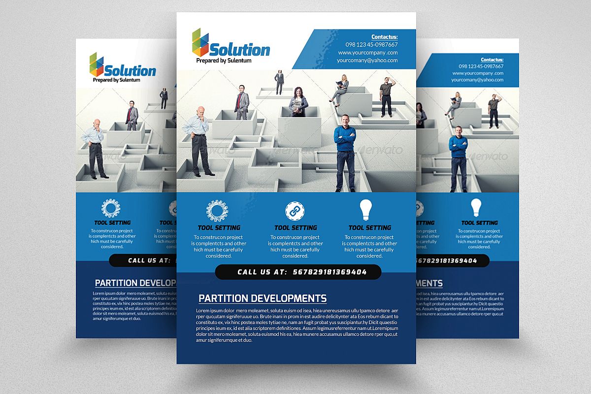 Business Problem Solution Flyers example image 1