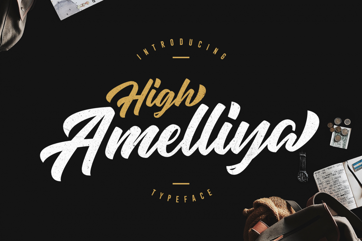 High Amelliya Typeface example image 1