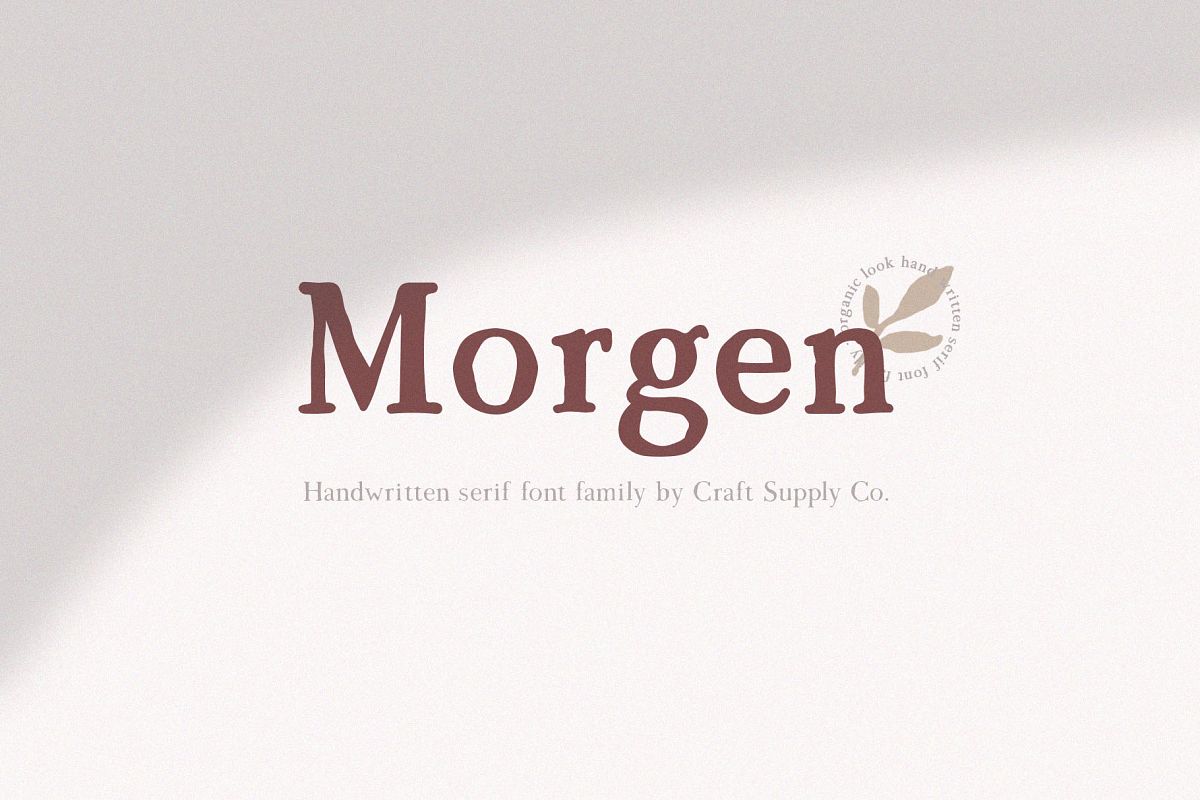 Morgen - Handwritten Serif Font example image 1