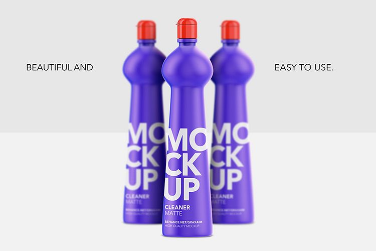 Cleaner Bottle - Matte - Front View example image 1
