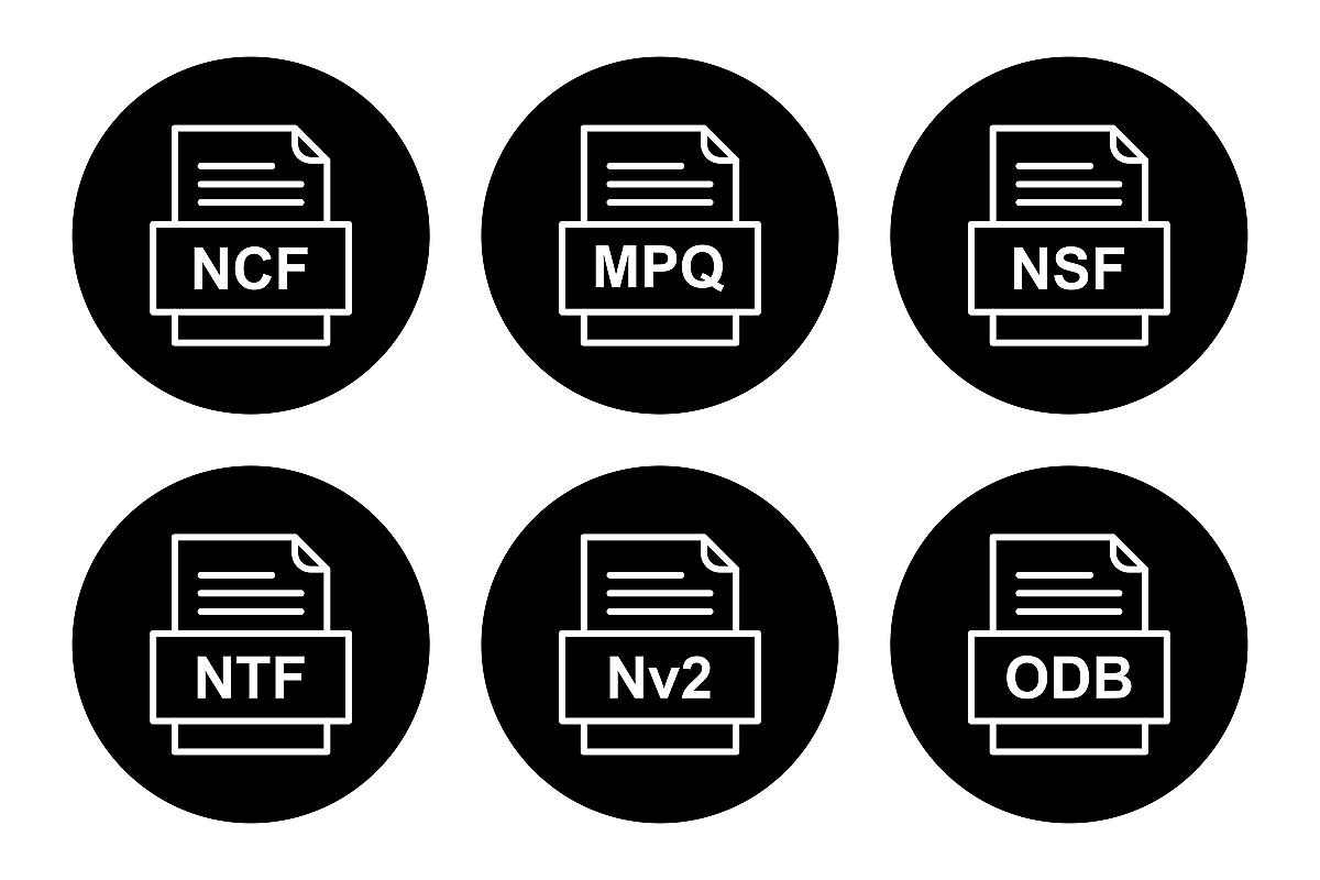 Set Of File Formats Icons example image 1