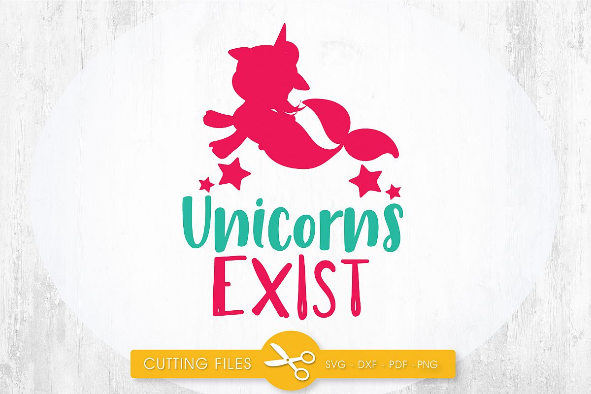 unicorn-mermaid cutting files svg, dxf, pdf, eps included ...