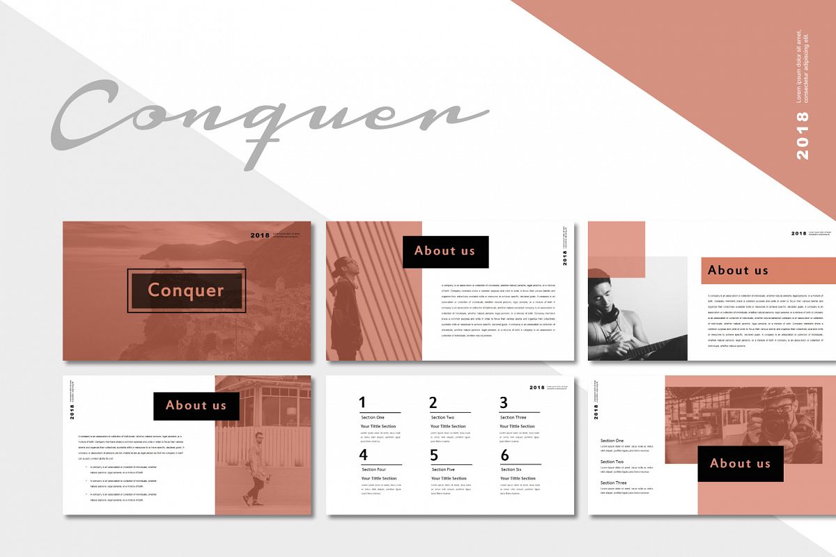 Conquer Keynote Templates example image 1