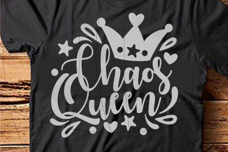 File Chaos Queen for Cutting Print Lasercut SVG PDF EPS example image 1