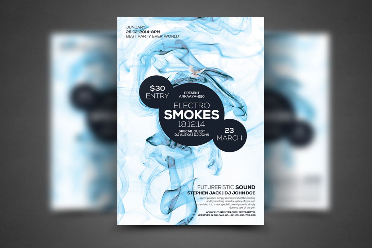 Electro Party Flyer example image 1