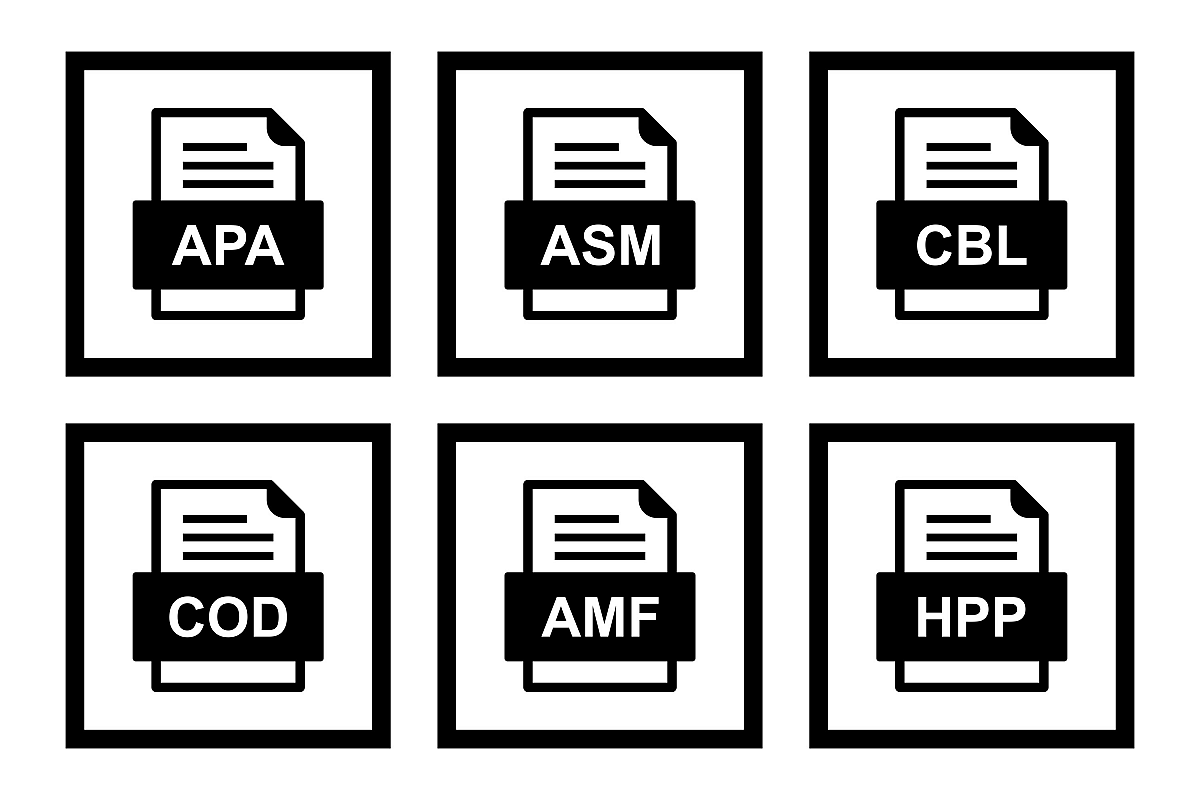 Set Of File Formats Icons example image 1