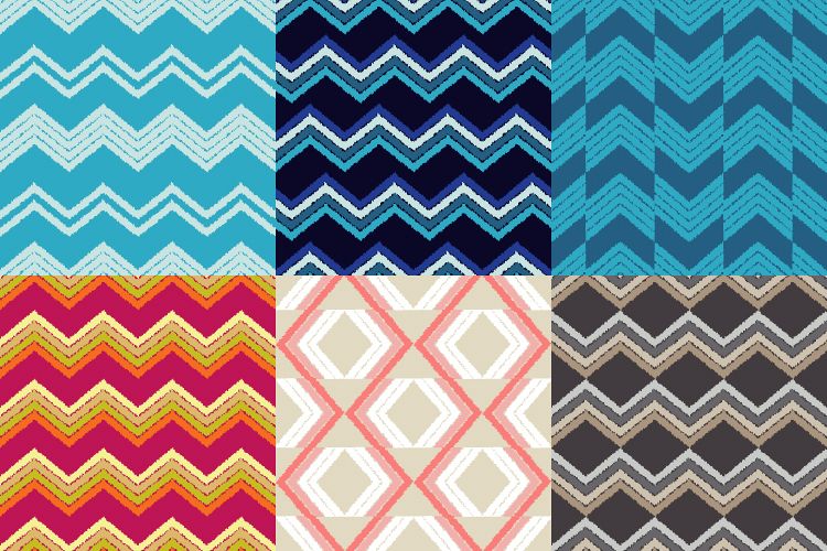 Ethnic boho seamless pattern. Scribble zigzag texture. example image 1