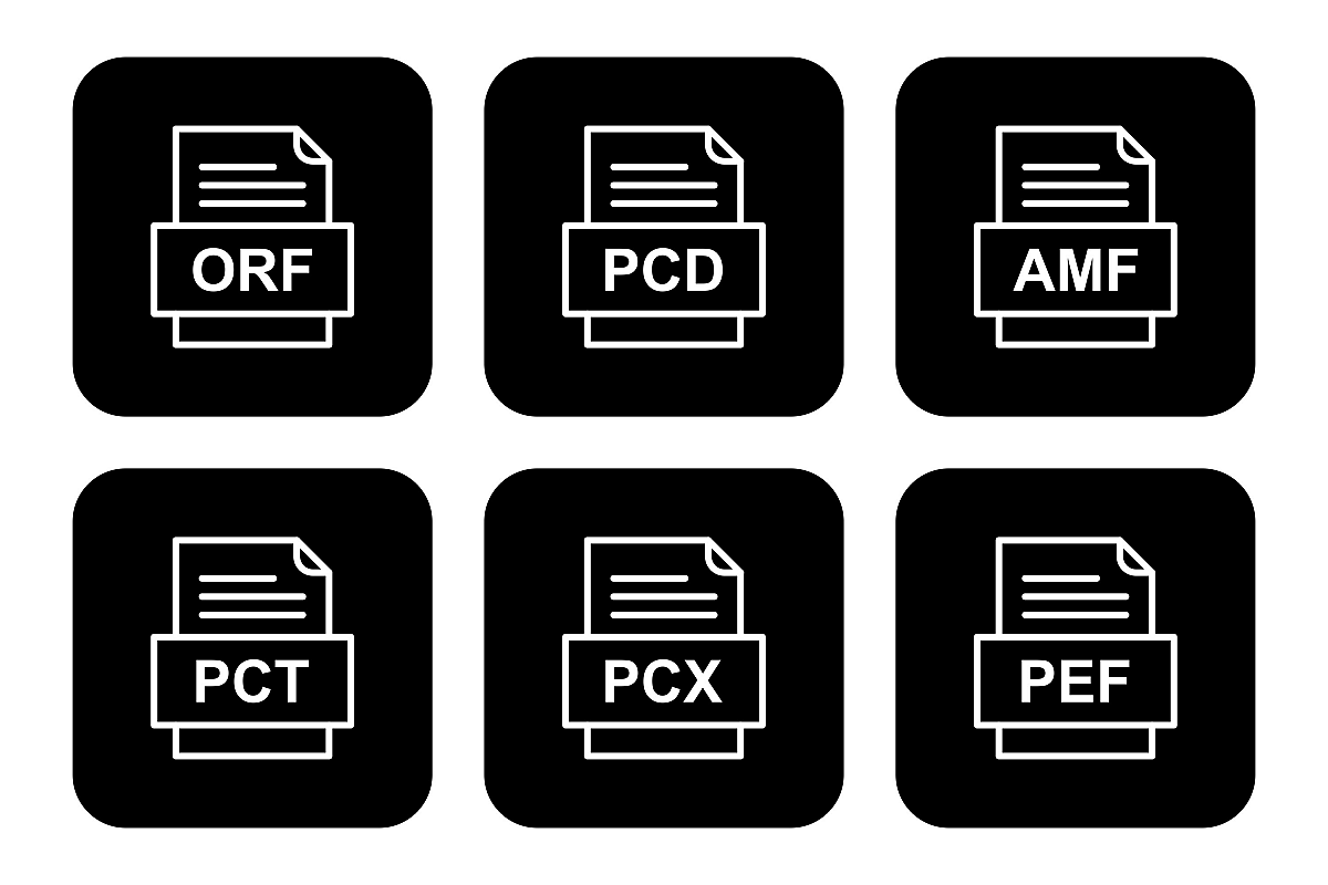 Set Of File Formats Icons example image 1