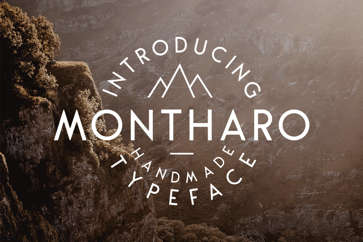 Montharo Typeface + Vector example image 1