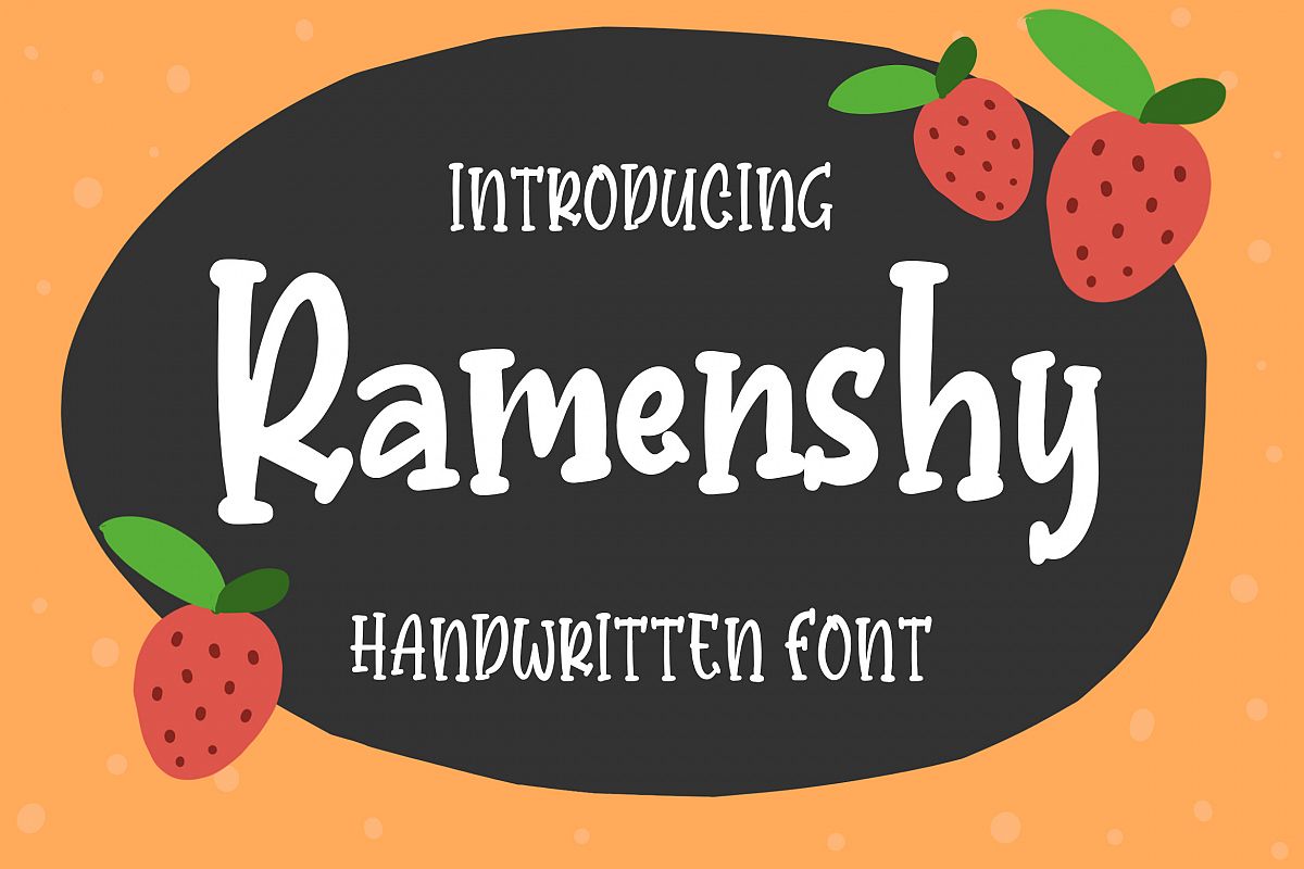Ramenshy - Handwritten Font example image 1