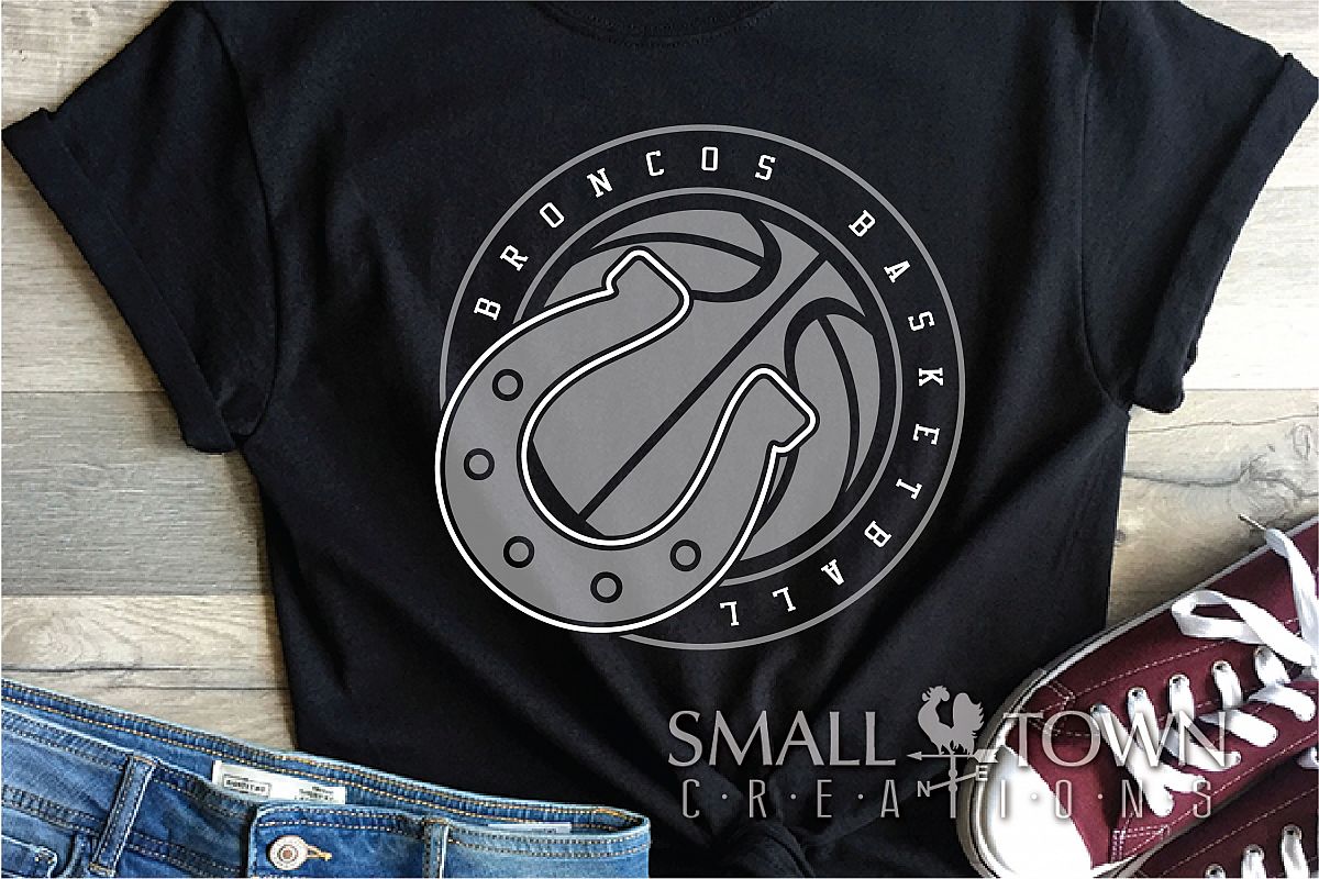 Bronco, Broncos Basketball, Team, Sport, PRINT, CUT & DESIGN example image 1